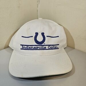 Retro 90s 1990s NFL Indianapolis Colts White Cap